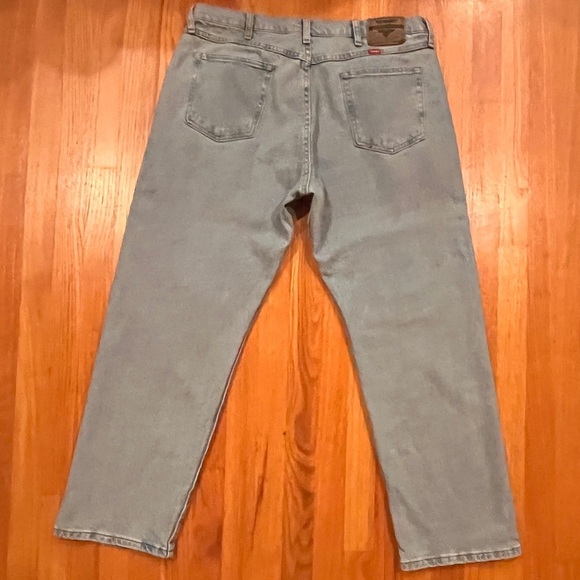 Vintage Wrangler Relaxed Fit Light Wash Jeans 34 x 30 - Picture 3 of 7